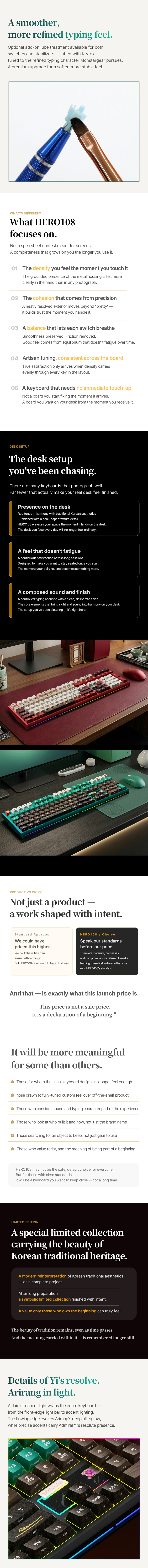 GUTS HERO108 Yi Sun-shin Full Aluminum Korean Traditional Culture Hero Custom Mechanical Keyboard