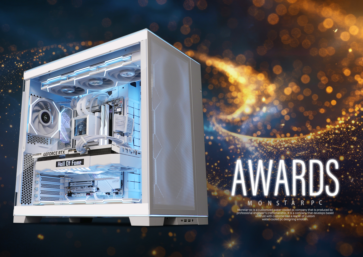 몬스타PC 어워즈 Ryzen 9 9950X3D RTX 5080 화이트 게이밍 PC 상세 이미지 1