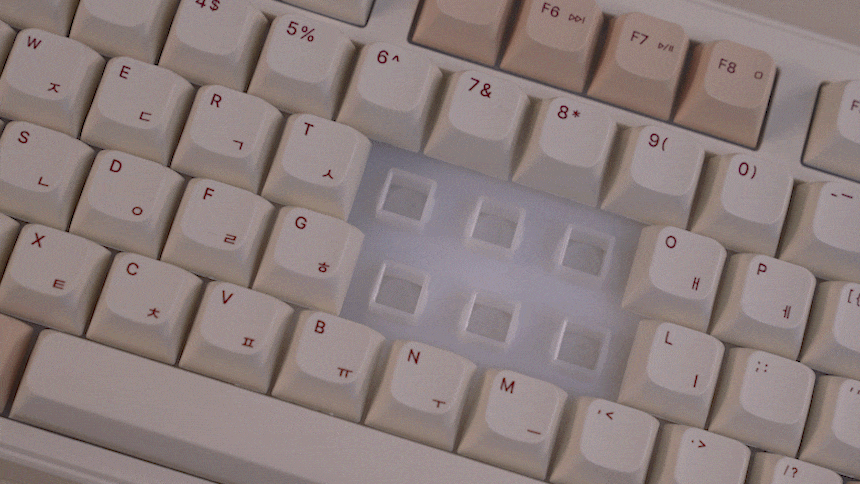 Guts X108 Madeleine Bubble Bubble 6th Generation Membrane Low Noise Gaming Office Full Array Lubricated Keyboard